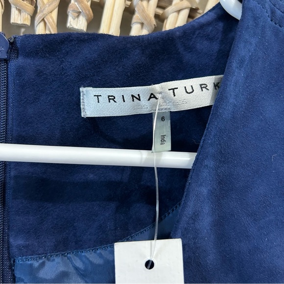 Women’s Trina Turk Priya Suede Dress NWT - Picture 7 of 9